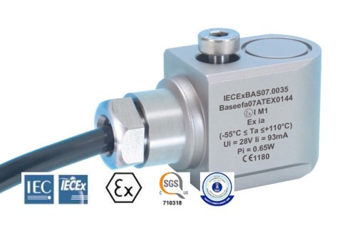 AC Standard HS100IS Intrinsically Safe Accelerometer Side Entry