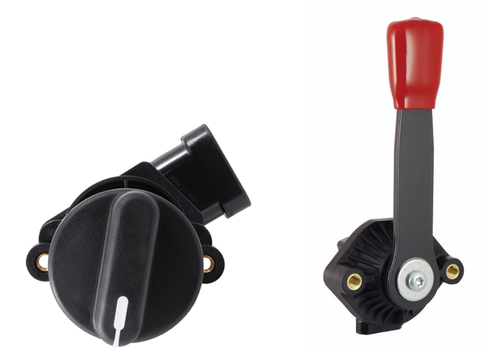 Hand controls, hand throttles and lever controls