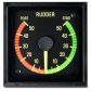 Rudder indicator with backlight