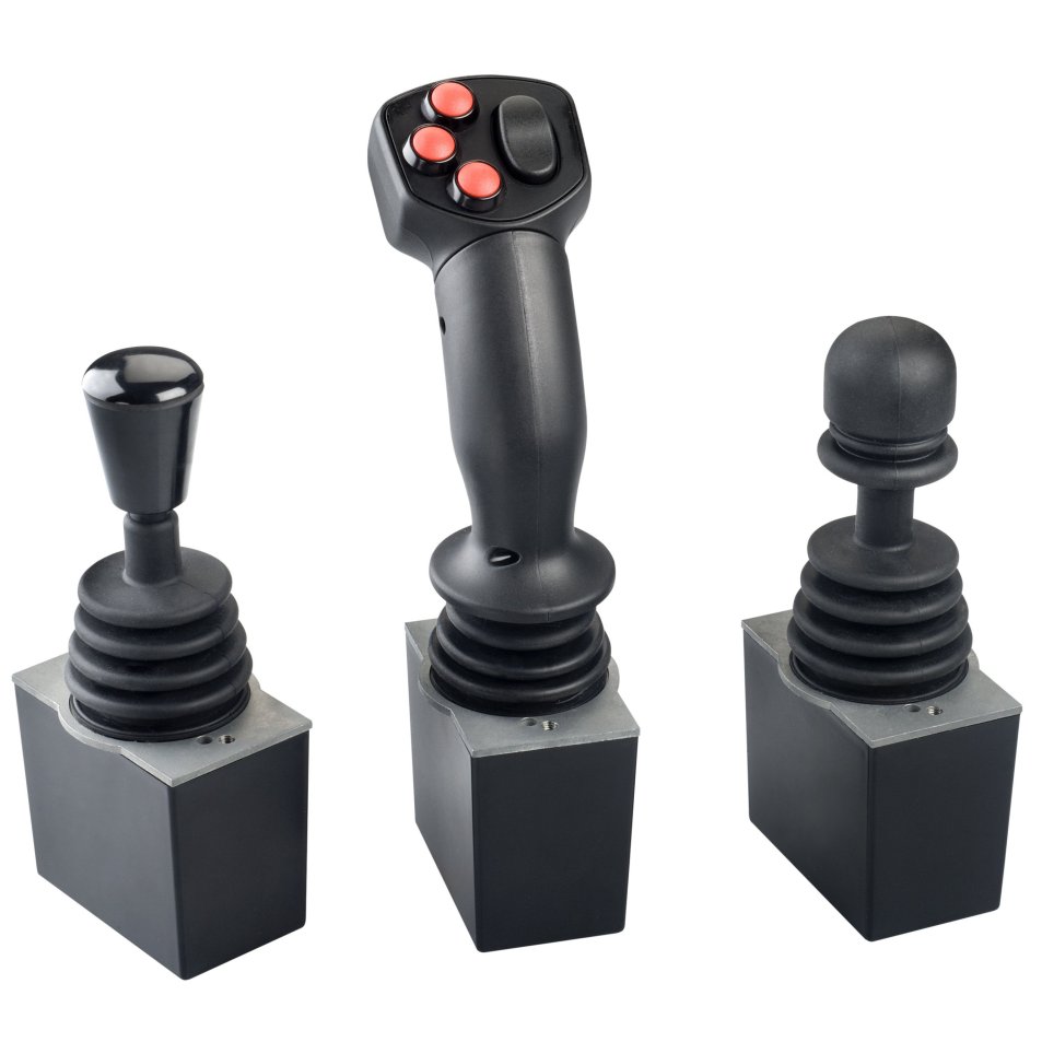 Joystick JC150 with grip variations