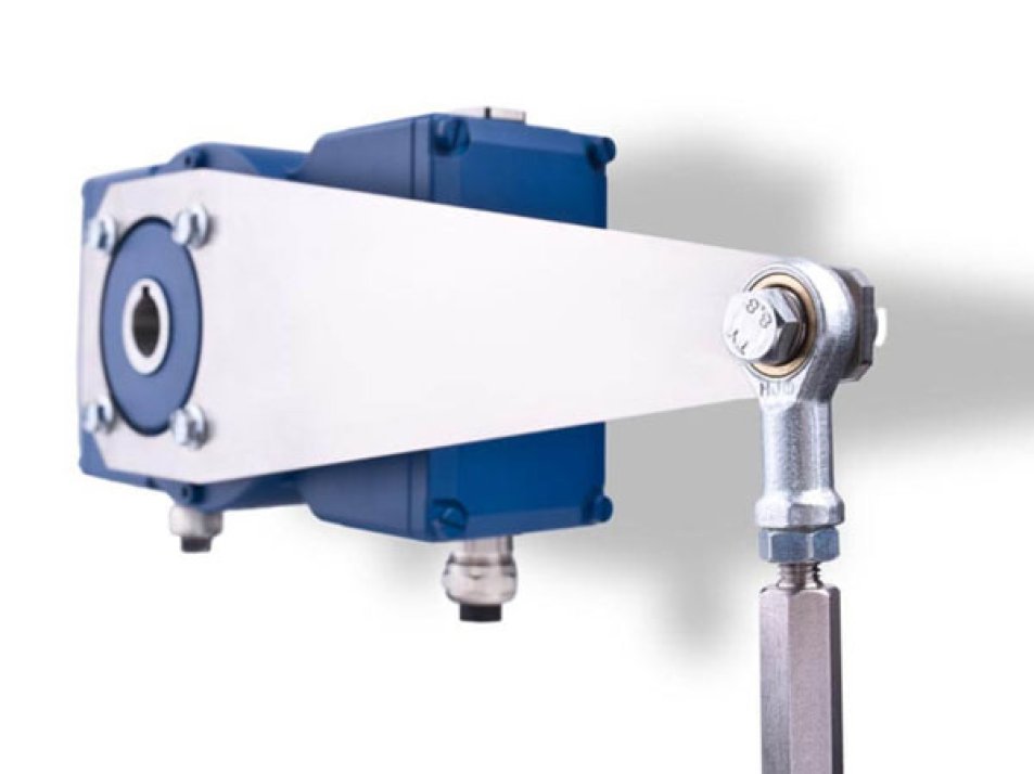 Torque bracket for stable fixation of hollow shaft encoders
