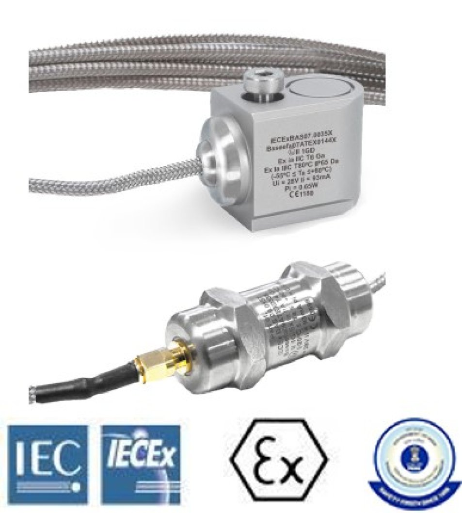 Intrinsically safe accelerometer high temperature